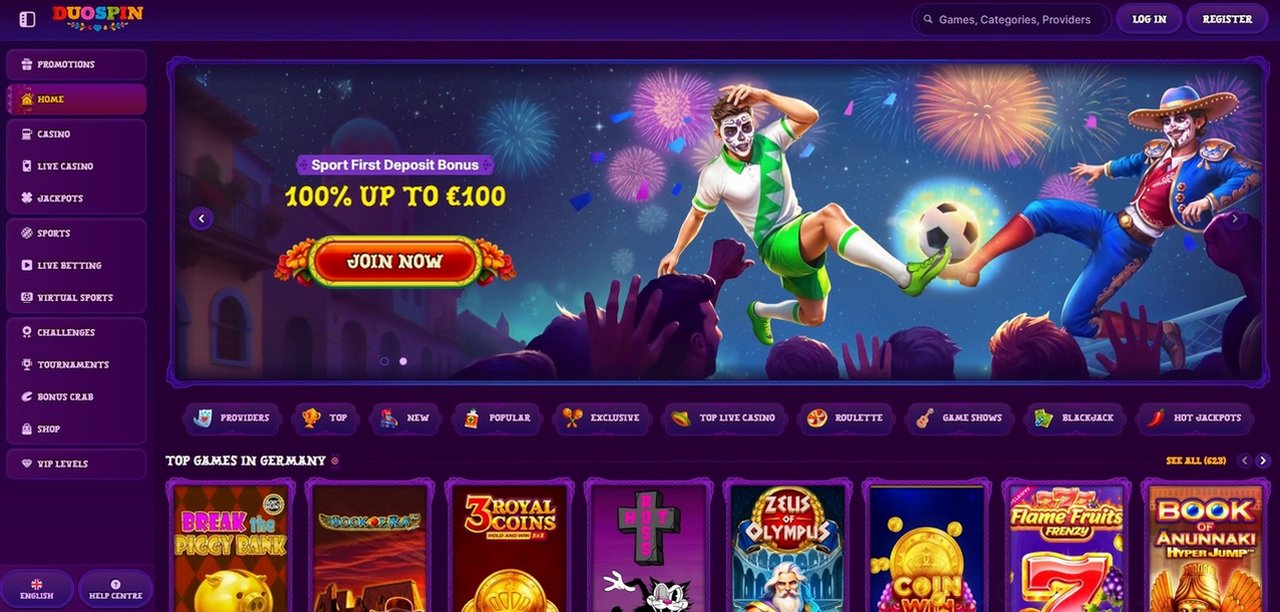 DuoSpin Casino - Recenzja 2026 Casino